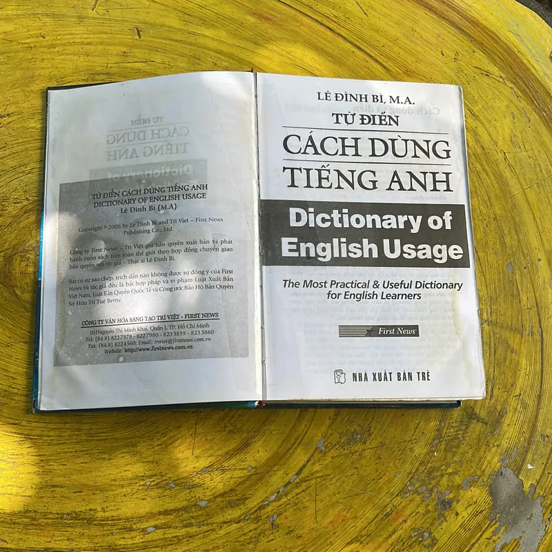 TỪ ĐIỂN CÁCH DÙNG TIẾNG ANH- LÊ ĐÌNH BÌ, MA 576393