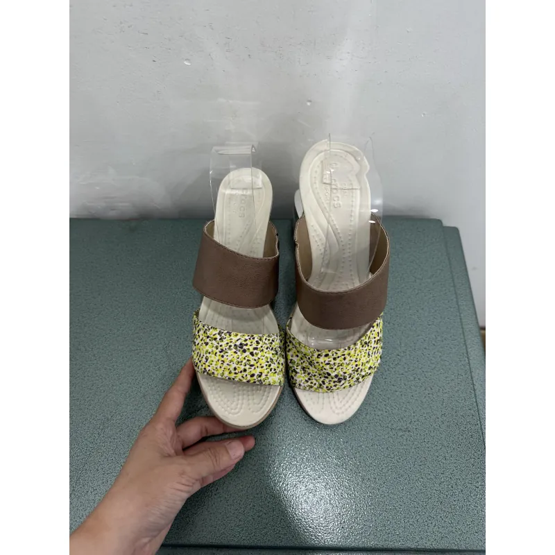 Dép đế xuồng crocs 2hand size w7-37 độ mới cao hình chụp thật 1001633