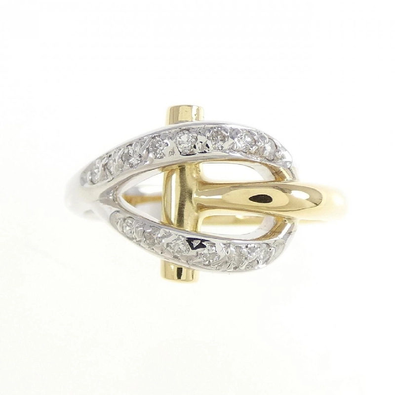 Nhẫn kim cương 750YG/750WG 0.125CT 672779