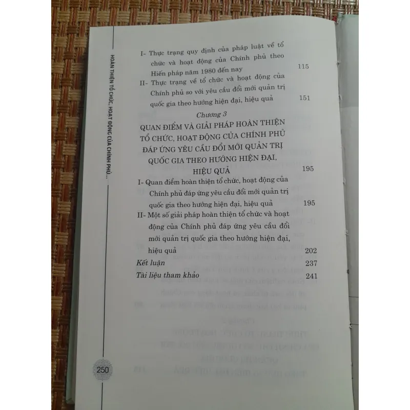 HOÀN THIỆN TỔ CHỨC HOẠT ĐỘNG CỦA CHÍNH PHỦ... 761544