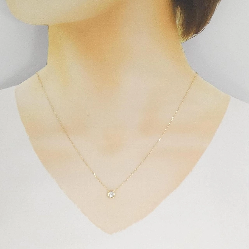 K18YG Dây chuyền kim cương 0.303CT - Hàng hiệu Chính hãng 856812