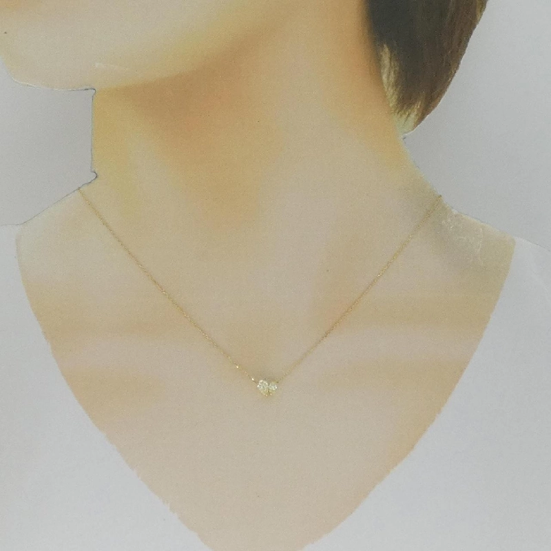 Dây chuyền kim cương K18YG 0.30CT - Hàng hiệu Chính hãng 859978