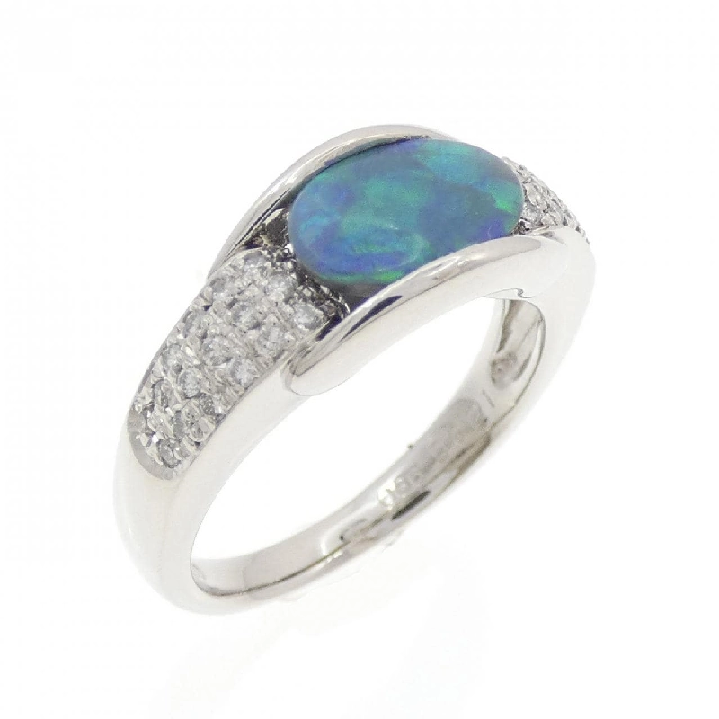 Nhẫn Opal Đen PT900 0.86CT - Hàng hiệu Chính hãng 855227