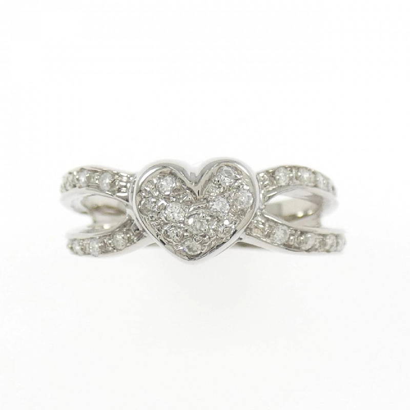 Nhẫn kim cương 750WG hình trái tim 0.30CT 666018