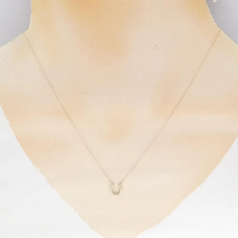 K18YG Nhẫn ngựa kim cương dây chuyền 0.10CT - Hàng hiệu Chính hãng 858728