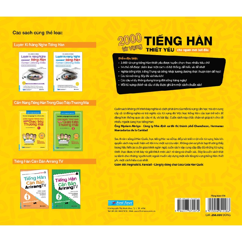 2000 Từ Vựng Tiếng Hàn Thiết Yếu Cho Người Mới Bắt Đầu - Ahn Seol Hee, Min Jin Young, Kim Min Sung 58579