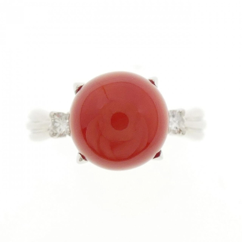 Nhẫn san hô PT900 8.8mm 672270