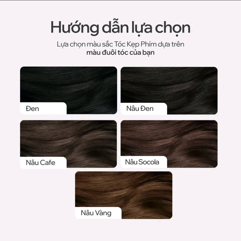 Tóc giả kẹp phím Capelli 45cm màu nâu đen new 90% 469944