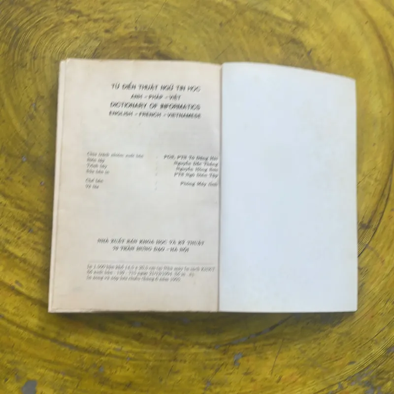 TỪ ĐIỂN TIN HỌC ANH - PHÁP - VIỆT - PTS. NGÔ DIÊN TẬP 785217