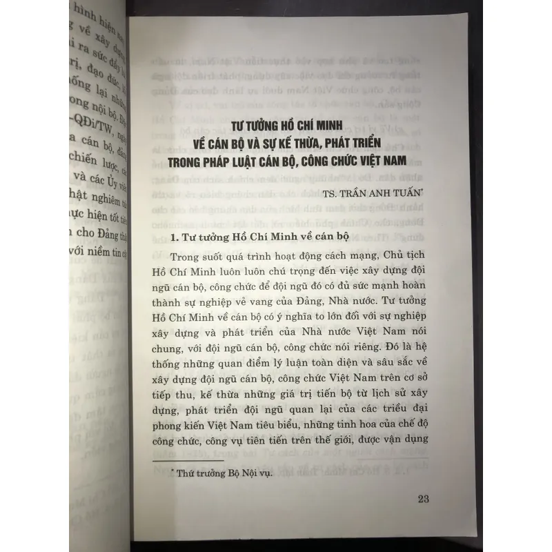 Tư tưởng Hồ Chí Minh về cán bộ, công tác cán bộ và sự kết thừa….cách mạng Việt Nam  606947