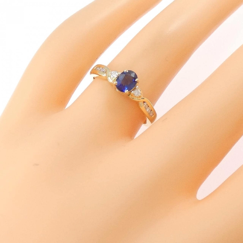 Nhẫn Sapphire 750YG - Hàng hiệu Authentic 847386