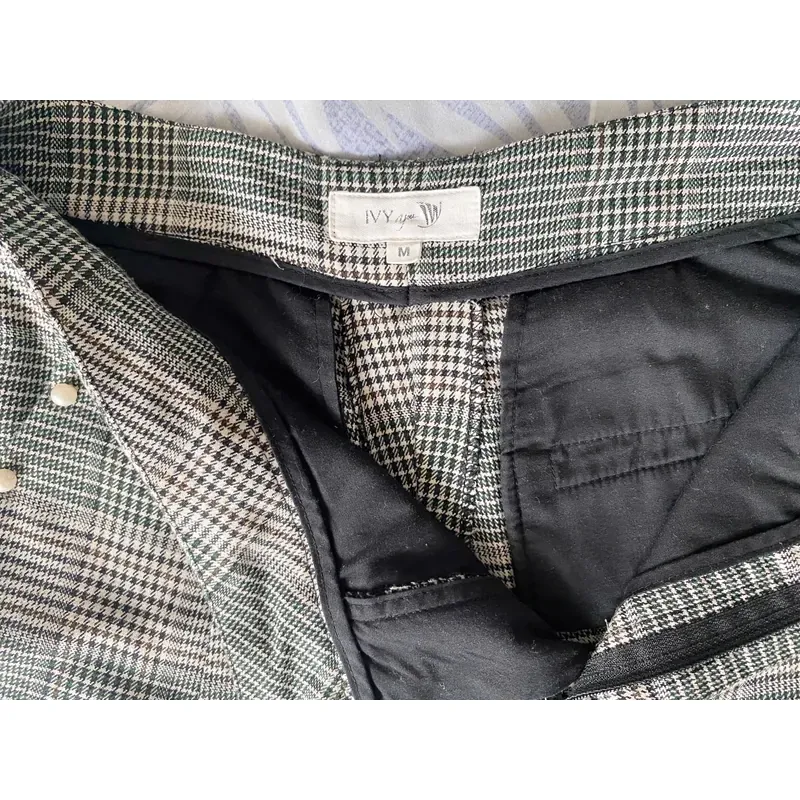 MỚI 99%***IVY MODA* QUẦN CULOTTE ỐNG RỘNG NGỌC TRAI KẺ CARO* SIZE M* TẶNG QUÀ 0Đ FREESHIP 588662