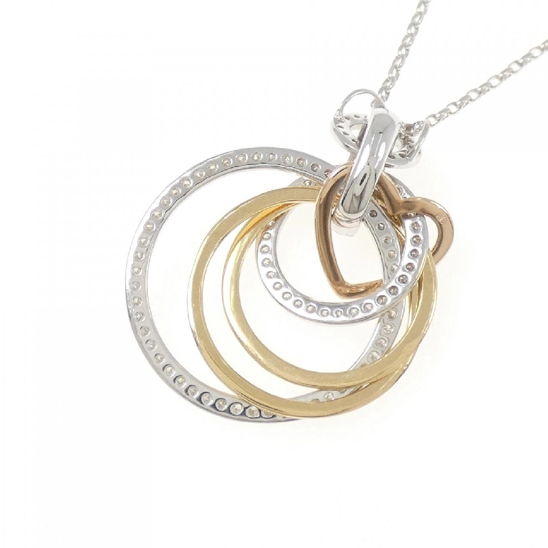 Dây chuyền kim cương ba màu K18 - Hàng hiệu Authentic 846908