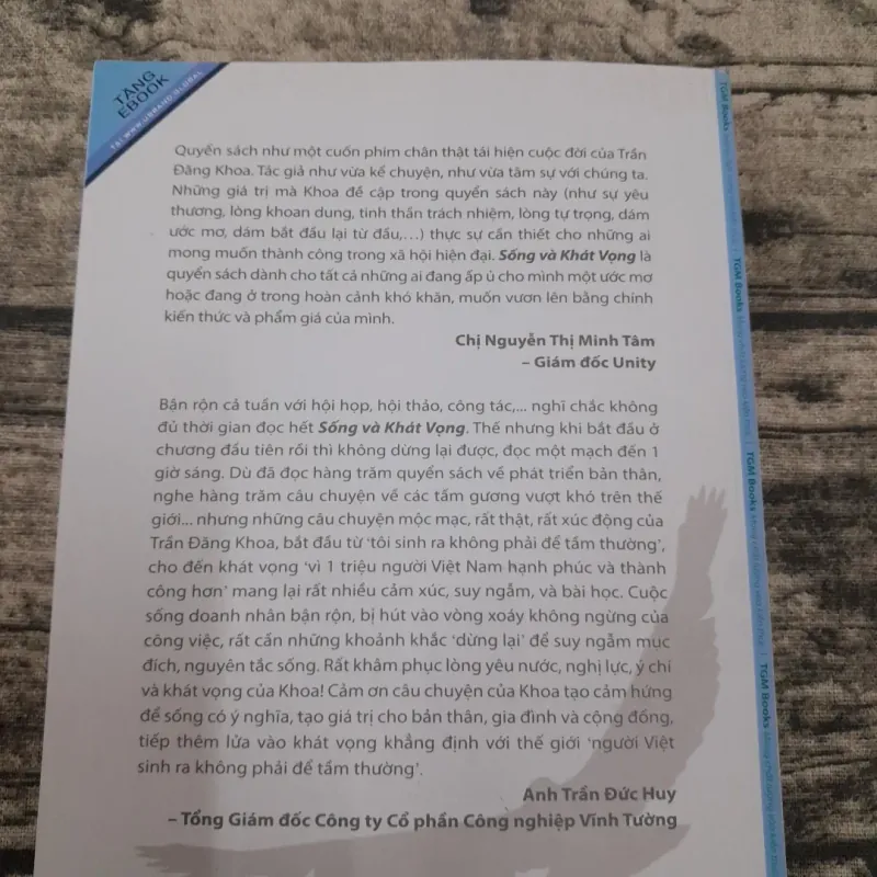 Diễn giả TRẦN ĐĂNG KHOA- SỐNG VÀ KHÁT VỌNG.  762718