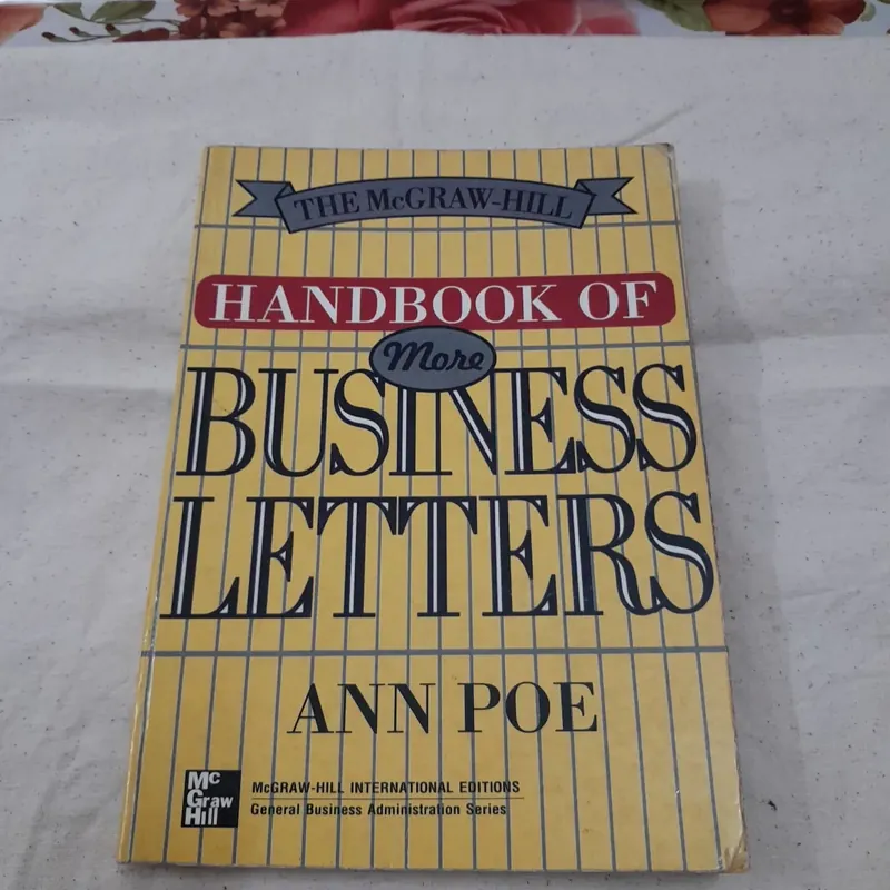 Handbook of more Business Letters. Ann Poe. The McGrawhill 600314