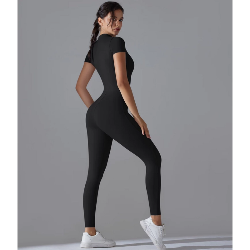 Đồ tập thể thao cao cấp co & giãn thoáng khí tập Yoga, Zumba, Gym (Size M) - Màu đen 334179