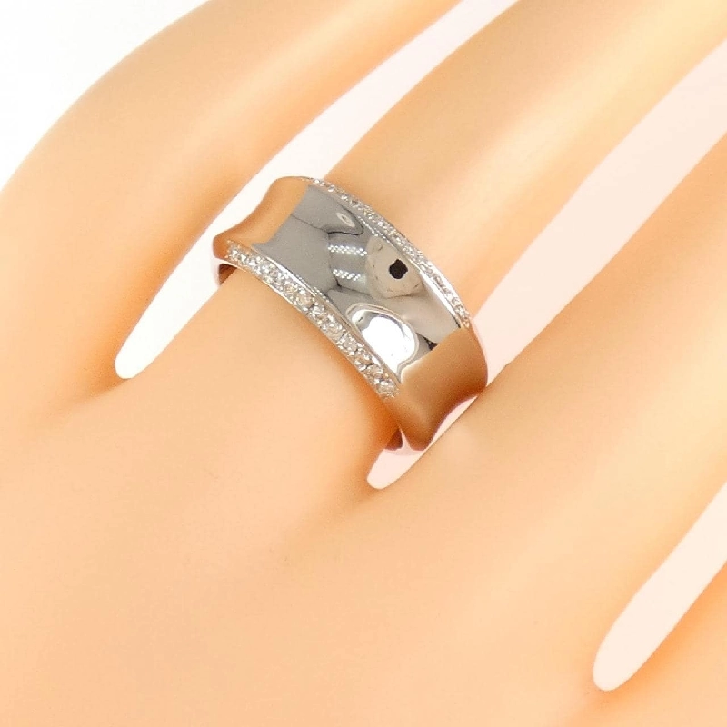 Nhẫn kim cương K18WG 0.17CT 669102