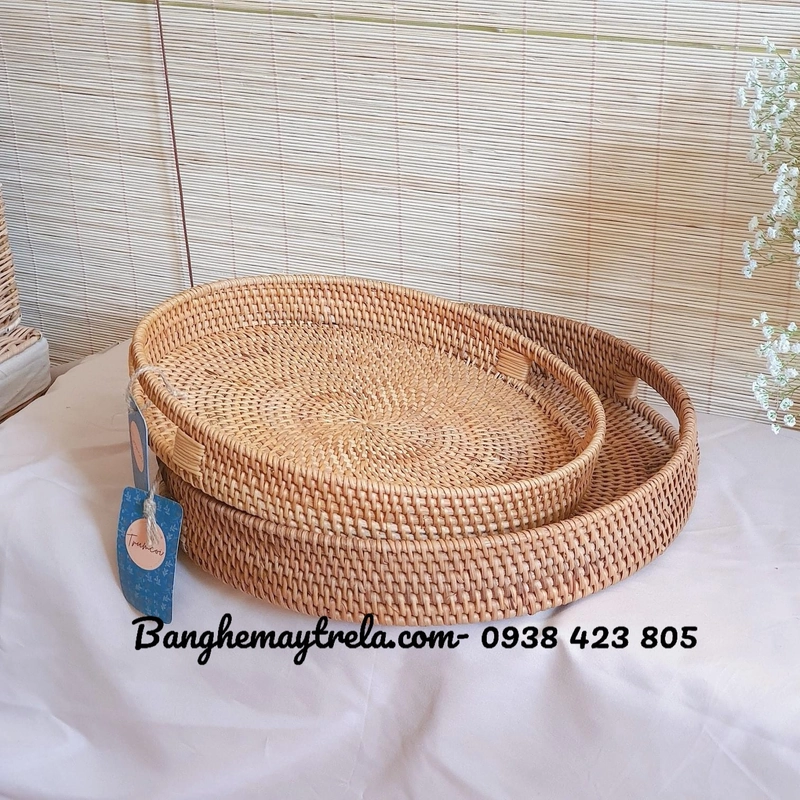 Khay mây xiên để đồ 537790