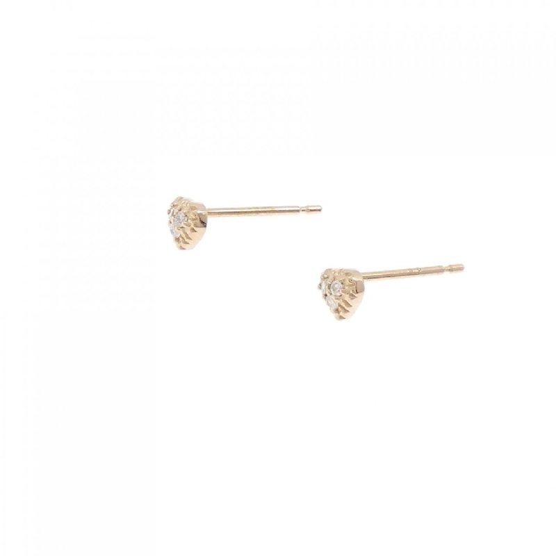 K18PG Bông tai hình trái tim kim cương 0.04CT - Hàng hiệu Chính hãng 870229