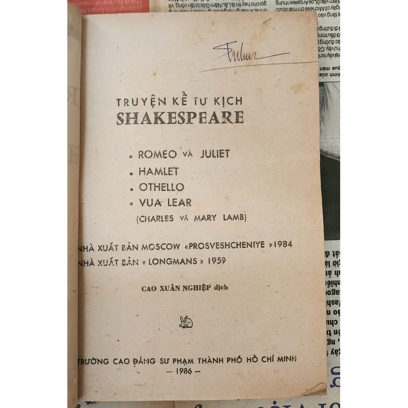 Truyện kể từ kịch Shakespeare - song ngữ Anh-Việt (tranh vẽ) 726850