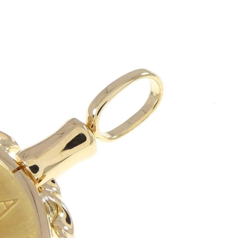 K18YG(枠) Đồng xu mặt dây chuyền - Hàng hiệu Authentic 865907