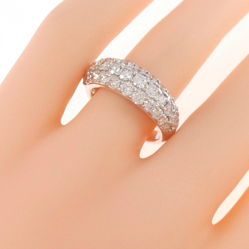 Nhẫn kim cương Pavé K18WG 2.00CT 669392