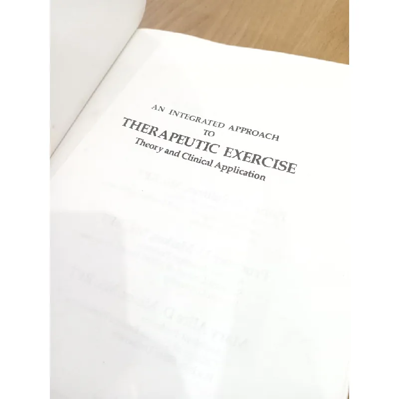 An integrated approach to therapeutic exercise: Theory and Clinical Application 575264