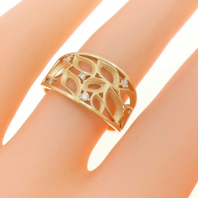 Nhẫn kim cương K18YG 0.06CT 667829