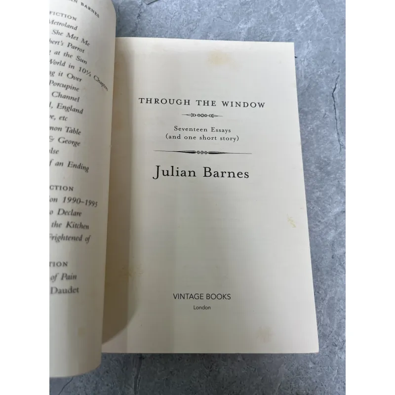 THROUGH THE WINDOW - JULIAN BARNES 974969