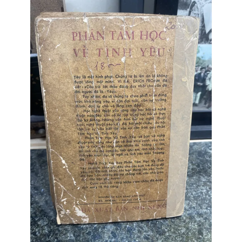 Phân tâm học về tình yêu Erich Fromm XB 1969 763296