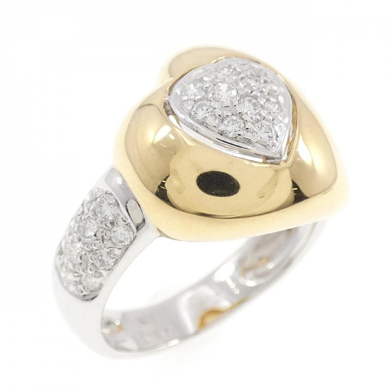 Nhẫn kim cương hình trái tim K18WG/K18YG 0.35CT 668933