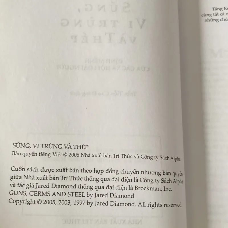 SÚNG, VI TRÙNG VÀ THÉP (XB 2007) 937365