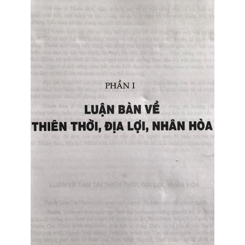 THIÊN THỜI ,ĐỊA LỢI,NHÂN HÒA BIẾT ỨNG DỤNG ĐỂ THÀNH CÔNG 470804