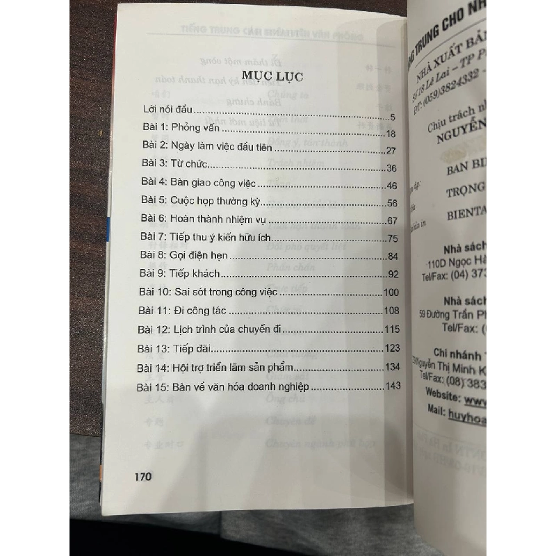 Tiếng Trung cho nhân viên văn phòng - Thanh Hà 932807