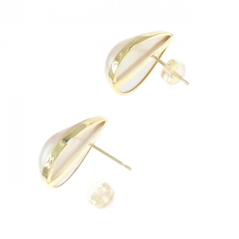 K18YG Mabe Pearl Earrings - Hàng hiệu Authentic 872338