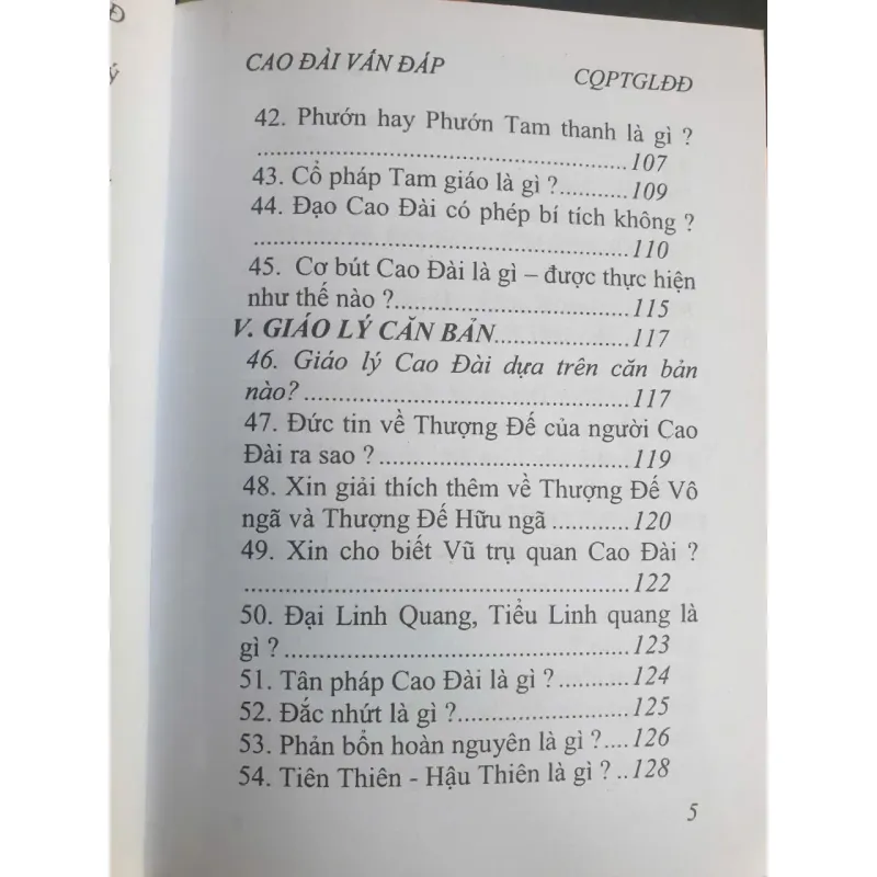 Cao Đài Vấn Đáp 777723