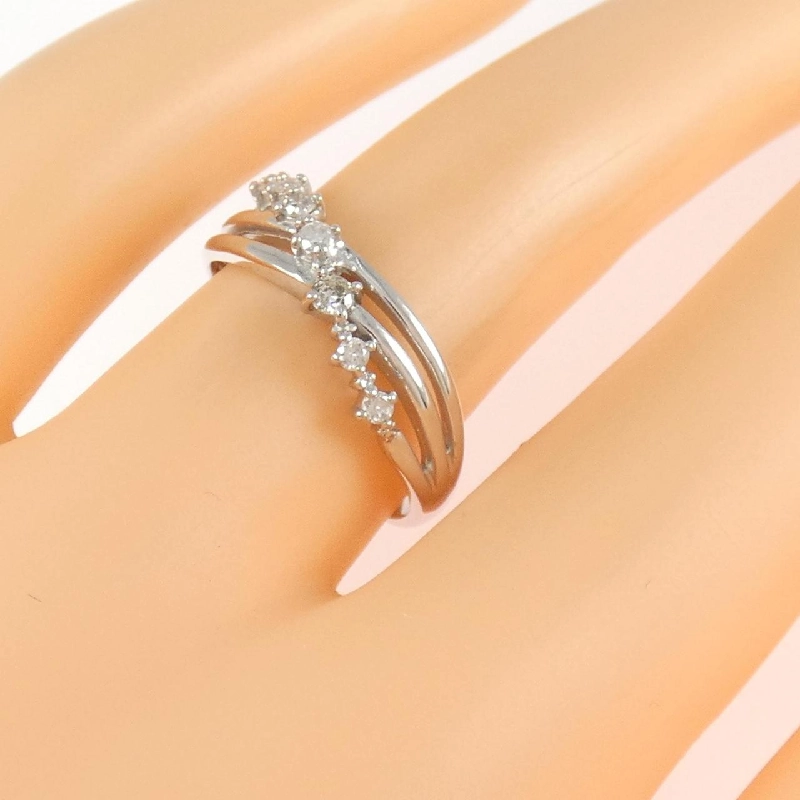 Nhẫn kim cương K10WG 0.15CT - Hàng hiệu Authentic 850502