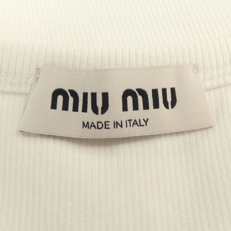 MIU MIU MIU MIU Logo MJT682 SOOO 15NL Áo tank 627901