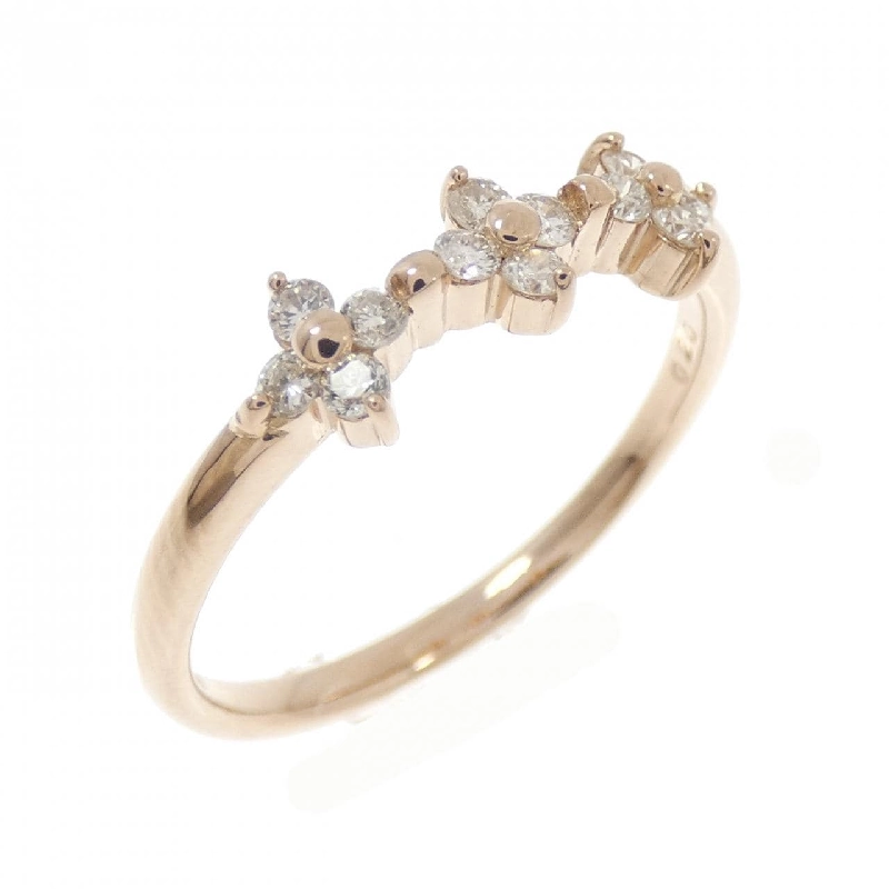 Nhẫn kim cương hoa K18PG 0.20CT 667197