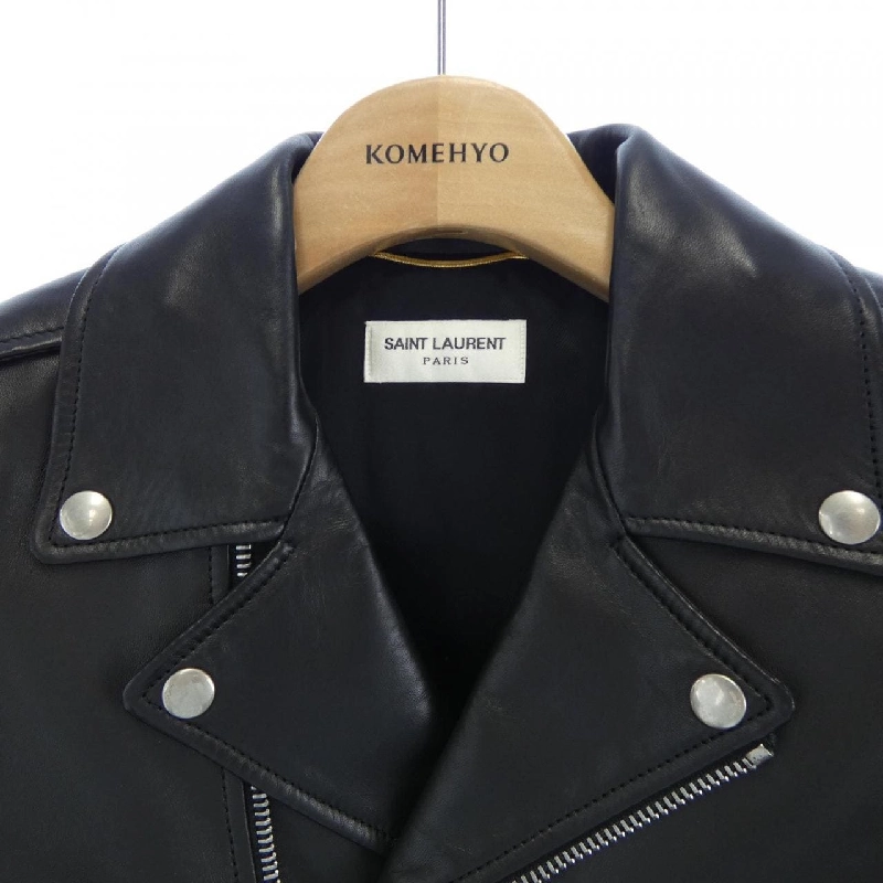 Áo khoác da biker cổ điển SAINT LAURENT 397287 Y5YA2 - Hàng hiệu Authentic 809197