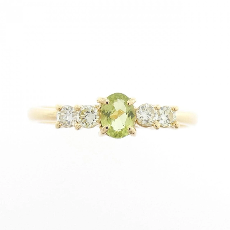Nhẫn Peridot K18YG 0.19CT 667382