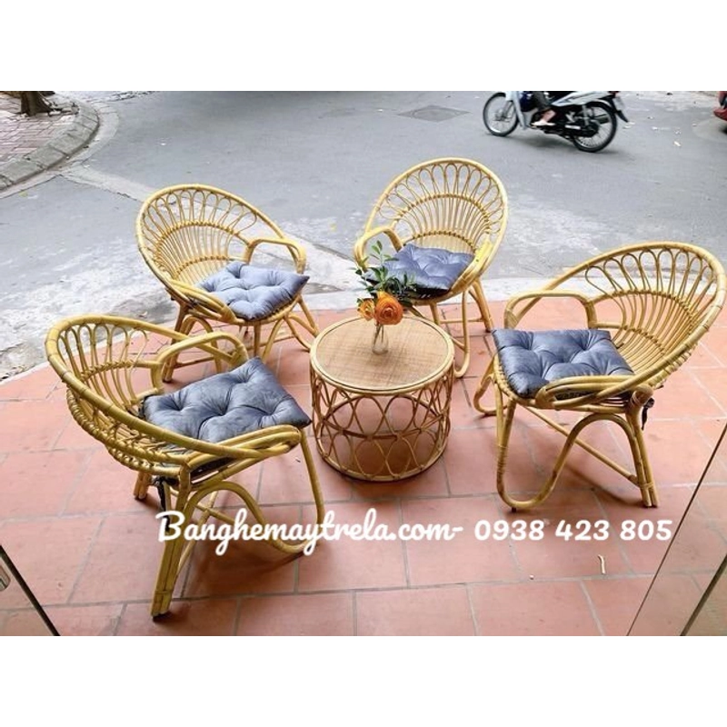 Ghế mây đơn nhỏ đuôi công 454730