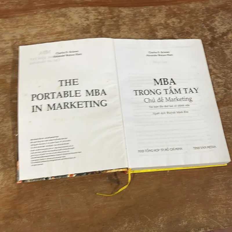MBA TRONG TẦM TAY CHỦ ĐỀ MARKETING- SCHEWE &ALEXANDER HIAM 675078