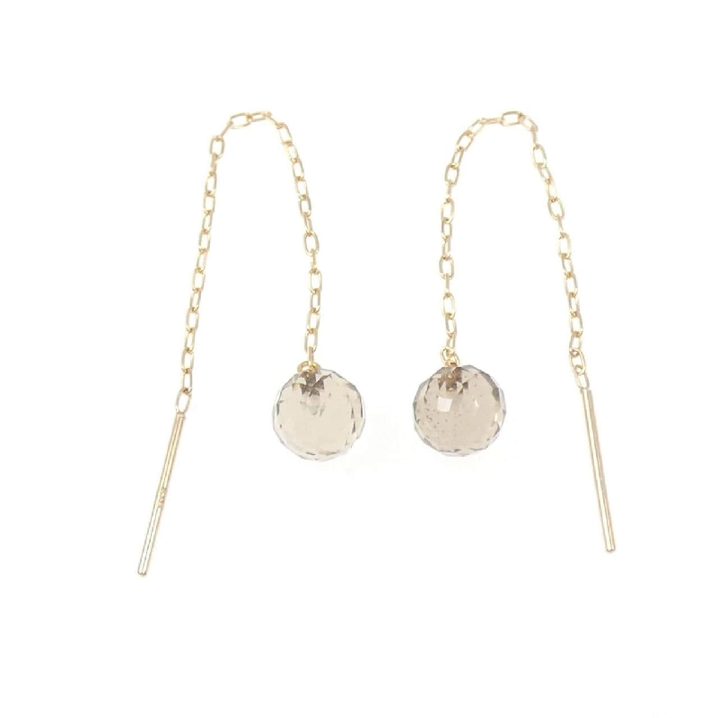 K18PG Đá quý khói Bông tai - Hàng hiệu Authentic 866210