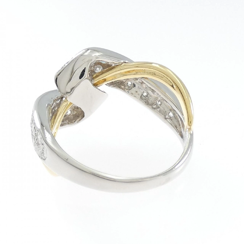 Nhẫn kim cương K18YG/PT900 0.77CT 666763