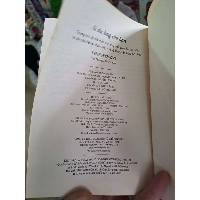 Ai che lưng cho bạn - Keith Ferrazzi KỸ NĂNG HCM1008 919906