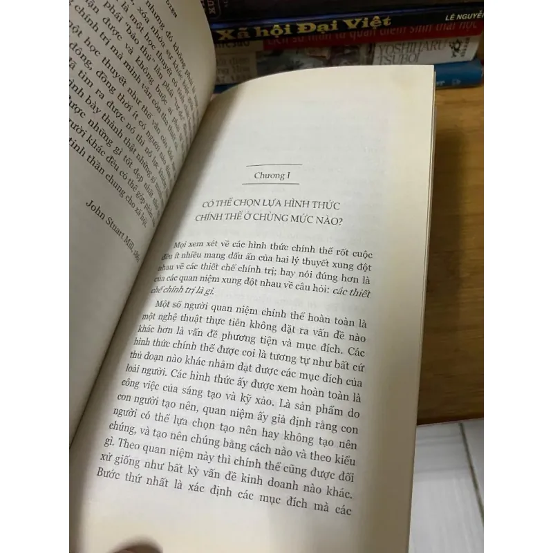 Sách cũ: Chính thể đại diện - John Stuart Mill, NXB Trì Thức bìa cứng 989741