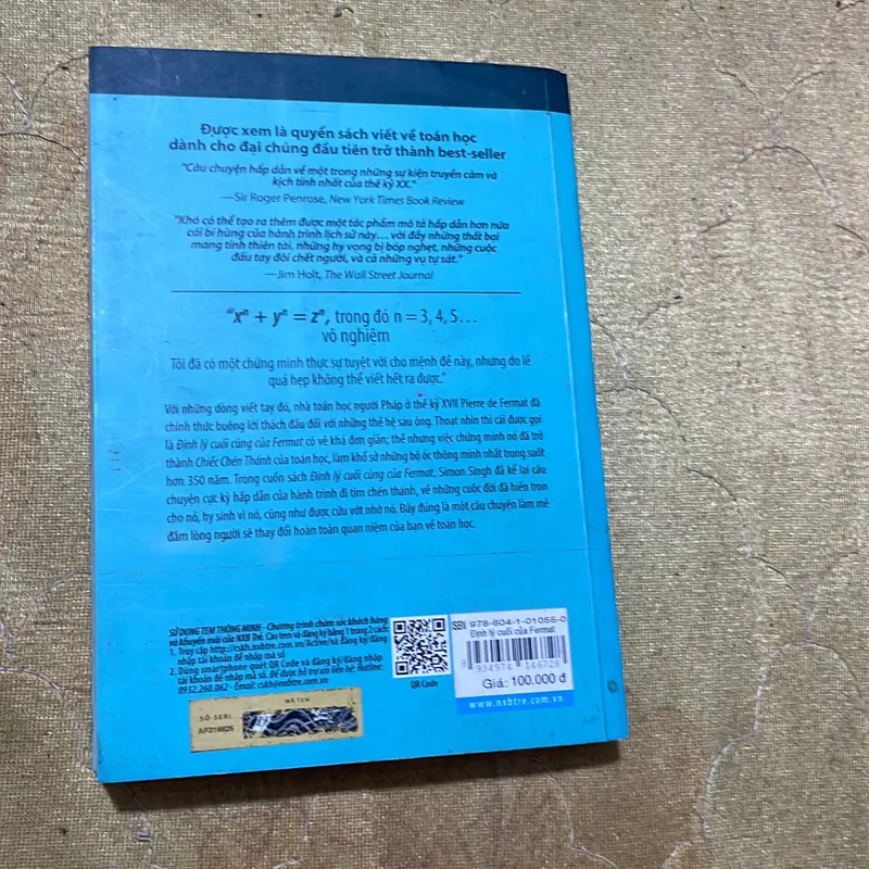 ĐỊNH LÝ CUỐI CÙNG CỦA FERMAT- SIMON SINGH 733921