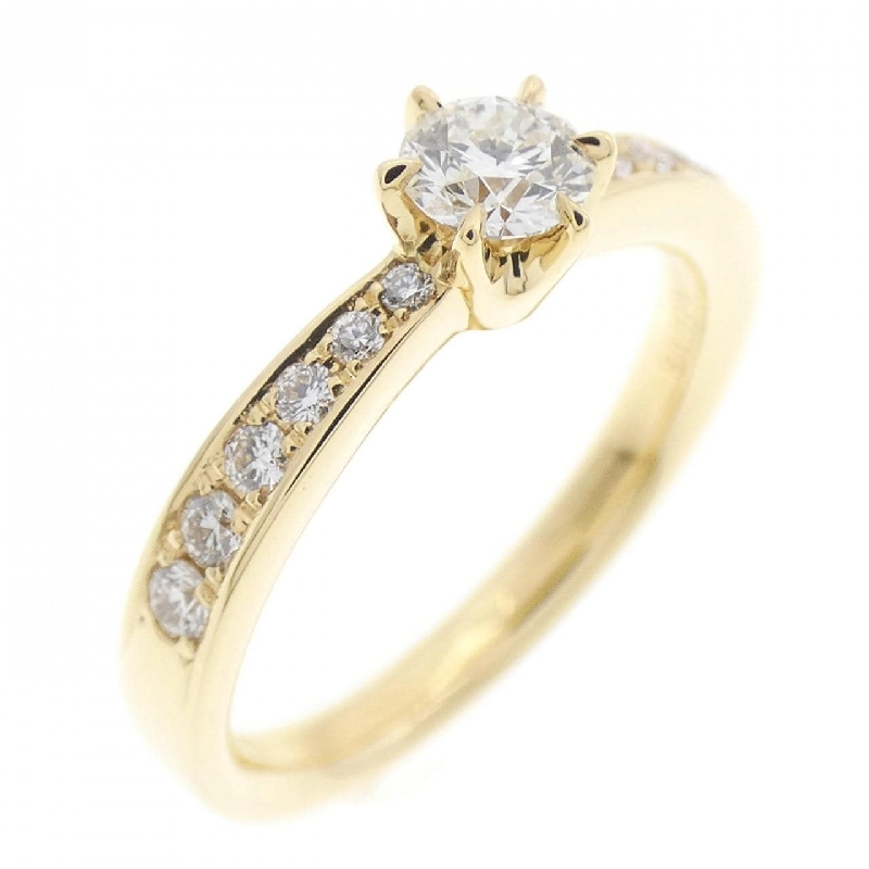 Nhẫn kim cương K18YG 0.221CT 668492