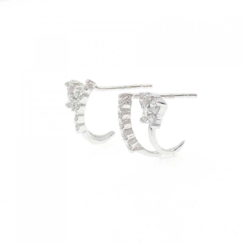 K18WG Bướm Kim Cương Bông Tai - Hàng hiệu Chính hãng 867501